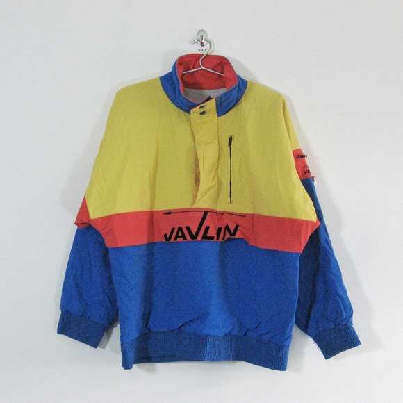 Vintage Javlin Quarter Zip Jacket - 80s Padded - Size Medium - Picture 2 of 4